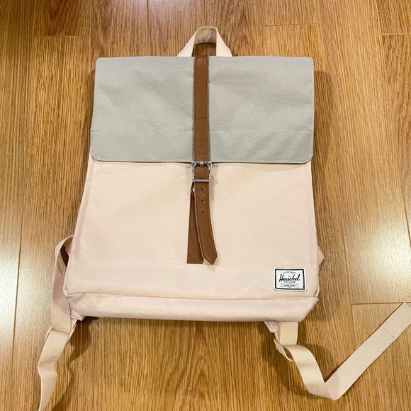 NWOT Herschel Mid Volume City Backpack - Pink Grey - Picture 3 of 9